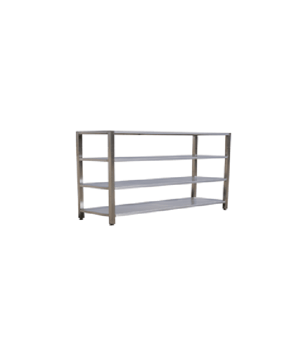 Unassembled Shelf System with Castors